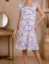 Pyjama Femme Hello – Volants & Motif Fantaisie